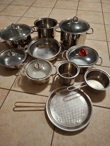 Batteria pentole acciaio - batteria,