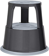 212112 Sgabello Con Rotelle in Metallo, Testato TÜV E GS, Altezza 43 Cm, Portata