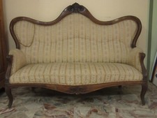 DIVANO LUIGI FILIPPO NOCE ORIGINALE AFFARE DORMESE POLTRONA SALOTTO