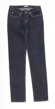 Jeans dritto donna blu misto