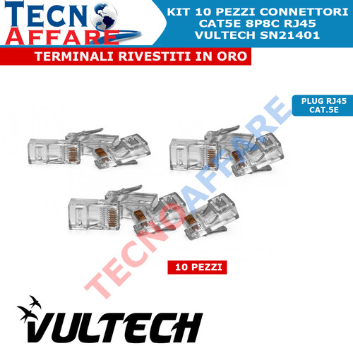 Kit connettori rj45 - 10,