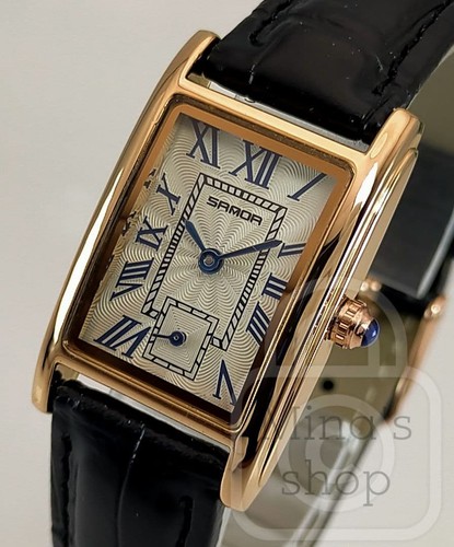 Orologio vestito rettangolare