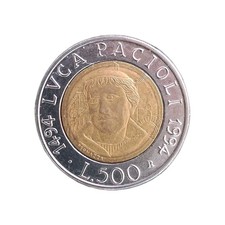 Moneta 500 Lire Rara Luca