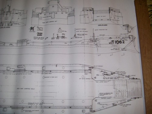 Piani barca modello nave lct - piani,