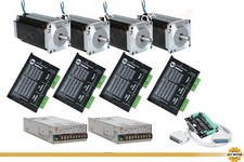 4Axis Motore Passo Nema 23 Kit Passo-Passo 425 oz-In 3A &driver DM542 CNC Router