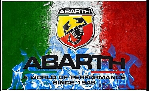 Bandiera flag logo abarth typ - bandiera,
