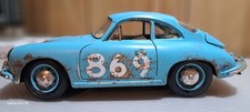 BURAGO  MADE IN ITALY  1:18  PORSCHE 356 B 1961 COLORE Azzurro E ARANCIONE Gulf