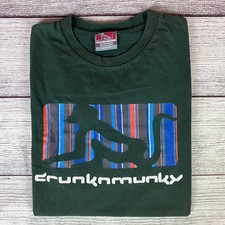 T-shirt vintage Y2k Drunknmunky grafica codice a barre taglia uomo grande