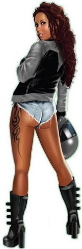 Adesivo moto sposa - adesivo,