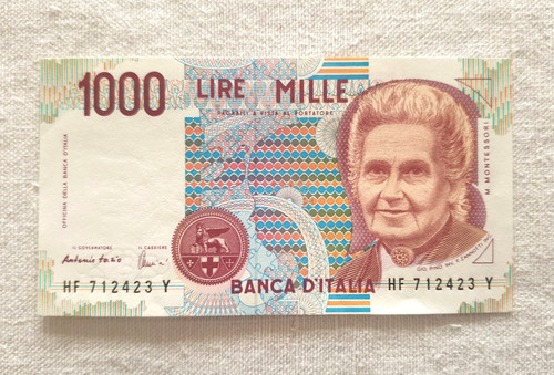 Banconota 1000 lire - -, maria