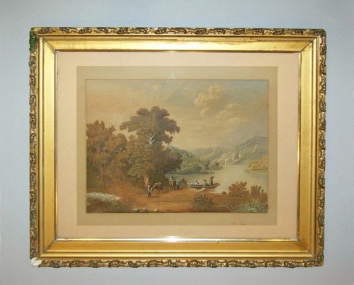 Antico dipinto acquerello