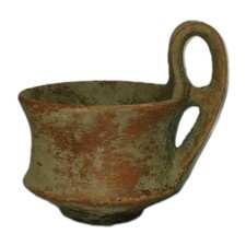 Vaso Attingitoio Riproduzione Antica Arte Etrusca H.cm 12