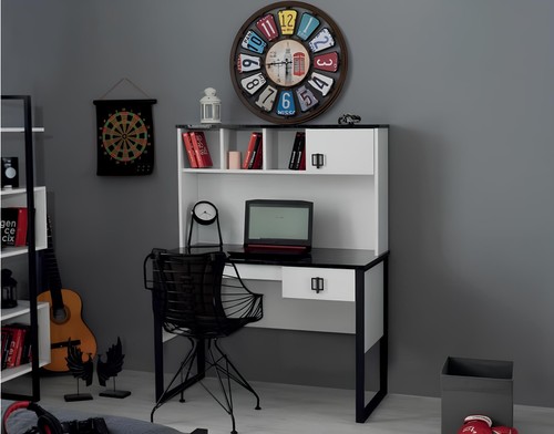 Scrivania bianca mobile legno