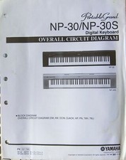 Yamaha NP-30 NP-30S Pianoforti Digitali Circuito Completo Originale/Blocco Diagrammi