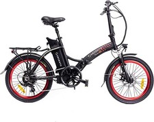 Argento Piuma Bici Elettrica Pieghevole, Ruote 20", Autonomia Max 70 km,