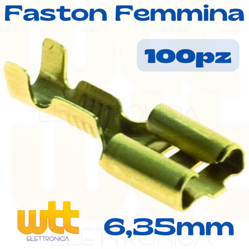100pz faston femmina - faston,