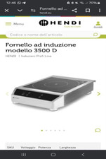 2 Fornelli ad induzione modello 3500 D. 220-240 V - 50/60 Hz