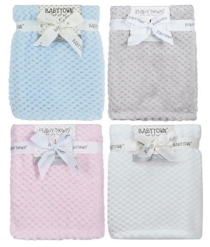 Coperta waffle bambino morbida - coperta,