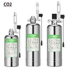 Kit Sistema Generatore CO2 Acquario Fai da Te Acciaio Inox Cilindro CO2 Generatore Nuovo