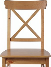 2 SEDIE IKEA INGOLF COLOR LEGNO Schienale alto