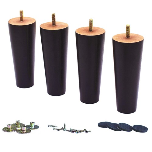 Set gambe rotonde legno - in,