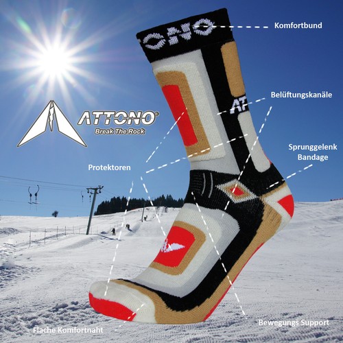 Paia calze snowboard - snowboard, attono