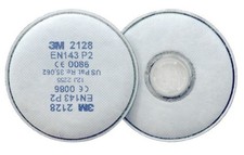 Coppia Filtri 3M 2128 P2R per Maschera Adatto a Polveri e Vapori