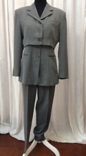 SPORTSTAFF TAILLEUR PANTALONE VINTAGE ANNI '90 GRIGIO TAGLIA 44 MADE IN ITALY