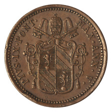 1/2 Baiocco 1850 R qSPL Anno V Pio IX Stato Pontificio