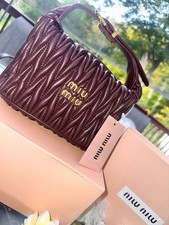 Miu Miu Burgundy Matelasse