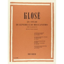 Klosé 20 Studi di Genere e Meccanismo per Clarinetto