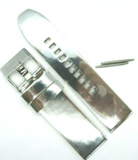 DIESEL Original Cinturino In Pelle DZ1874 Bracciale Argento 24 Mm