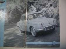 RENAULT DAUPHINE DEL 1960 - LIBRETTO USO E MANUTENZIONE ORIGINALE IN OTTIME COND