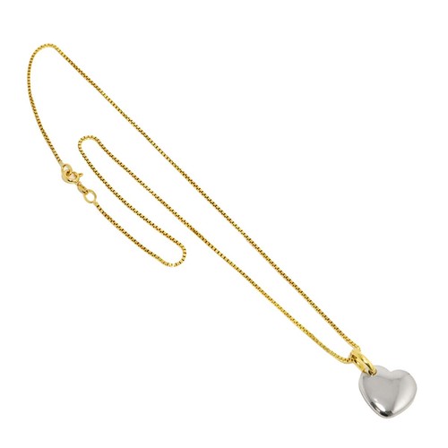 Collana cuore pomellato - collana,