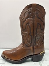 Stivali da cowboy western Mckinney stile Laredo 68624 da uomo marroni taglia 9D.