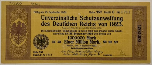 000 mark 1923 - 1.000.000,