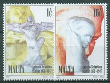 Malta 1997 Scultore Antonio Sciortino Sculture 1016/17 MNH