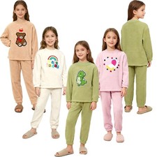 Completo bambini ragazzi ragazze assemblaggio set sciolto biancheria da notte abbigliamento casa