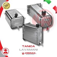 Tanica Acqua Lavamani Acciaio Inox Fiorett Trattori Camion Anche con Portasapone