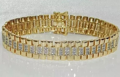 Bracciale tennis uomo - bracciale, 8ct