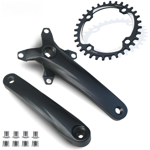 Set pignone mtb 104bcd - set, nero