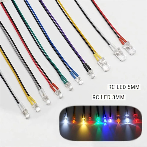 Led 3mm 5mm ph2 plug - 5mm, ph2.0 plug