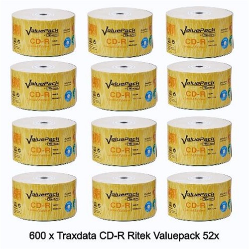 600 traxdata r - cd-r, ritek