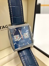 TAG Heuer Monaco Calibro12 Cronografo Automatico 39mm Quadrante Blu con Documenti JP