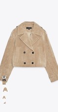 ZARA TRENCH CORTO 100% PELLE