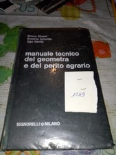 1049N MANUALE TECNICO DEL GEOMETRA EDEL PERITO AGRARIO IIIED. 1967