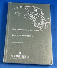 AUDEMARS PIGUET INSTRUCTION CRONOGRAPH AUTOMATIQUE cal 2326/2840 VINTAGE
