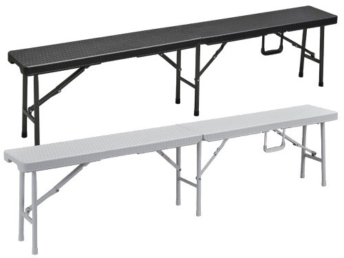 Panche polyrattan levante nero - panche,