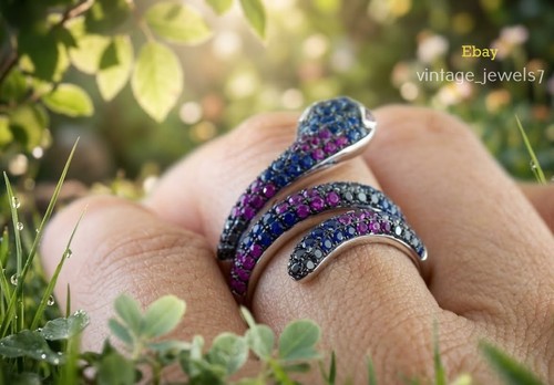 Anello serpente zaffiro - anello, e