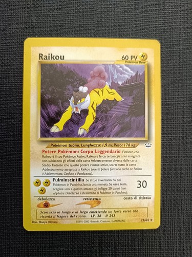 Pokemon card raikou neo - card,